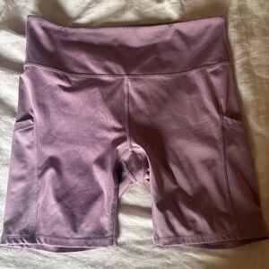All in motion mauve purple biker shorts size large